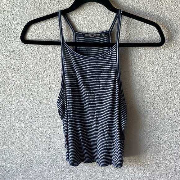 Brandy Melville Tops - Brandy Melville Striped Tank Top blue